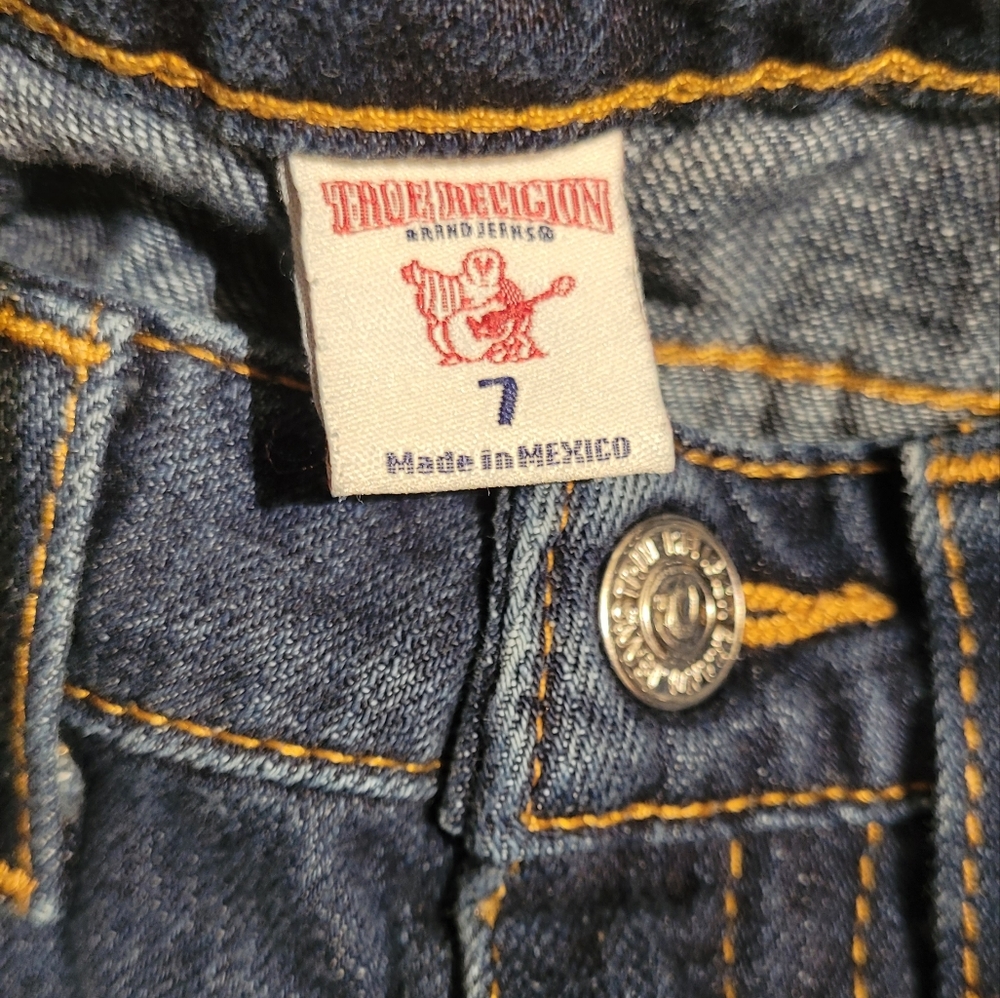 True Religion Jeans Straight Leg Size 7 - Picture 4 of 6